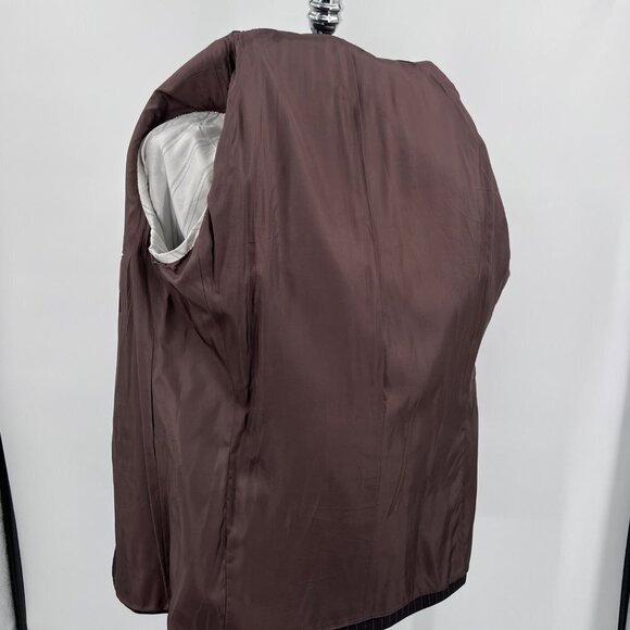 Hugo Boss Mafia 30s Look Pinstripe Brown Blazer Size 42R - Picture 5 of 10